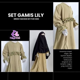 Fataya Hijab Set Gamis Anak Lily Khimar Rits