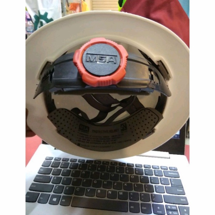 Terbaik Helm Safety Proyek Msa Lokal Fasetrack + Chain Strap