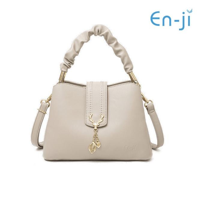 En-ji Sassi Handbag - Latte