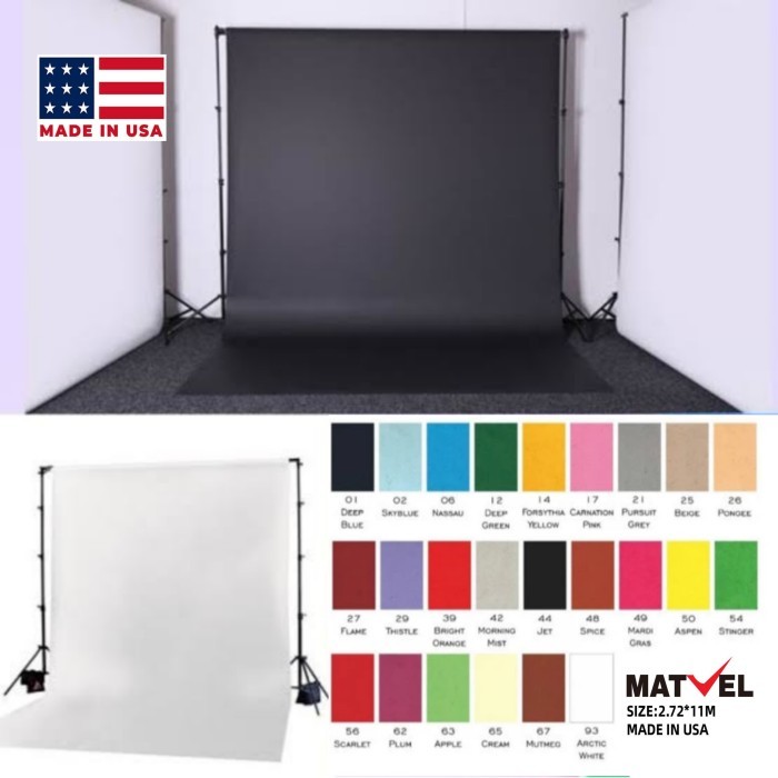 TERBARU - Background Paper Foto 2.7 x 11M Background Kertas Background Polos