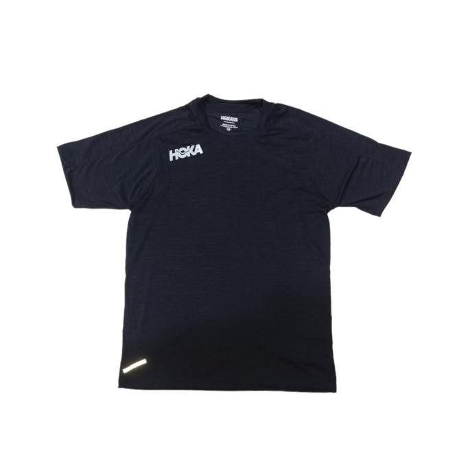 HOKA ONE ONE PERFORMANCE RUNNING SHIRT KAOS BAJU OLAHRAGA RUNNING NAVY