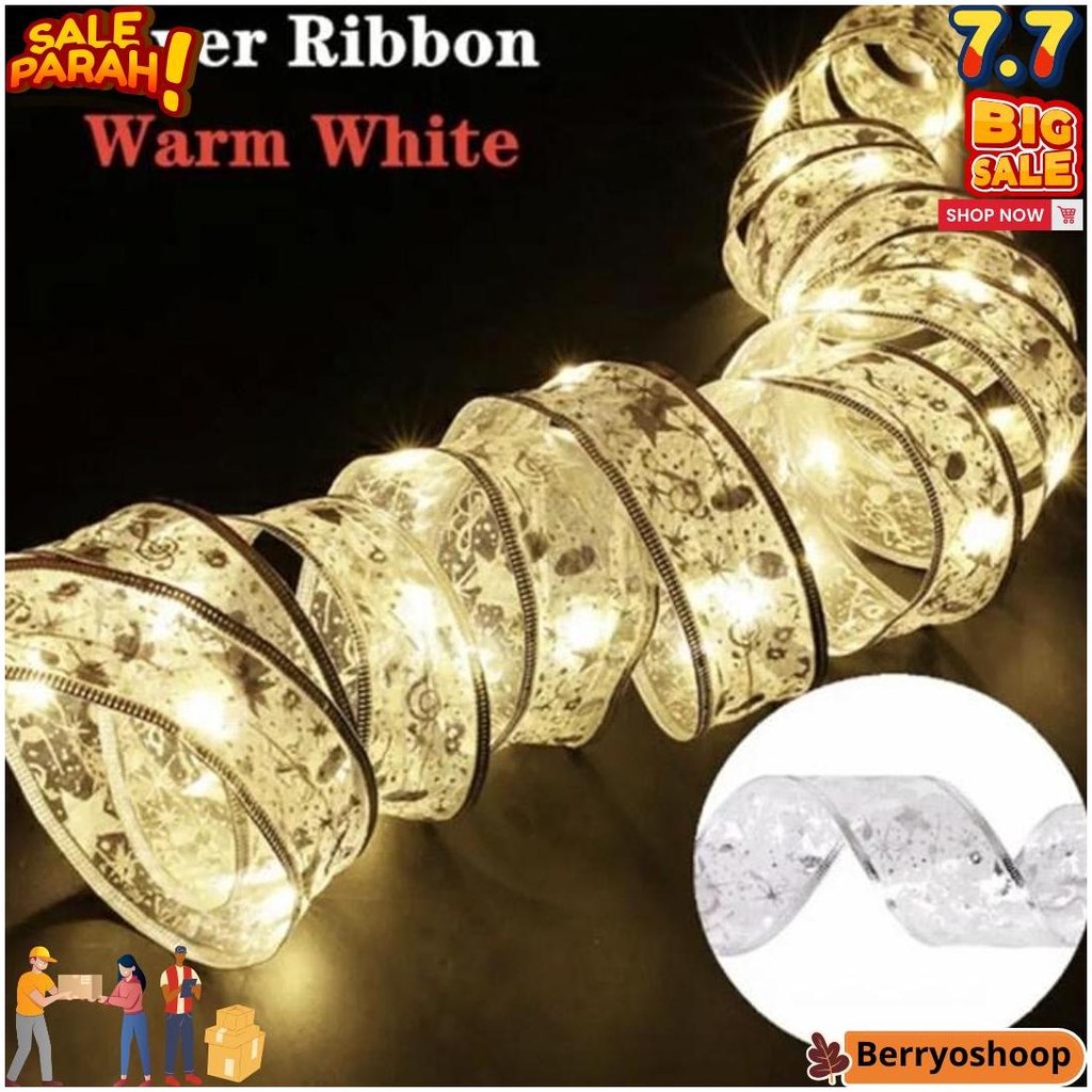 

Pita Led / Dekorasi Hiasan Pohon Natal / Pita Kawat Led 5 Meter - Silver Ww D Terlaris