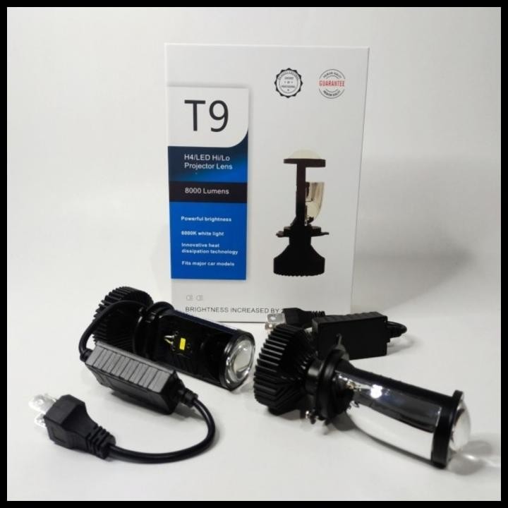 TERMURAH H4 T9 LAMPU HEADLAMP H4 T9 MINI PROJECTOR SUPER TERANG 