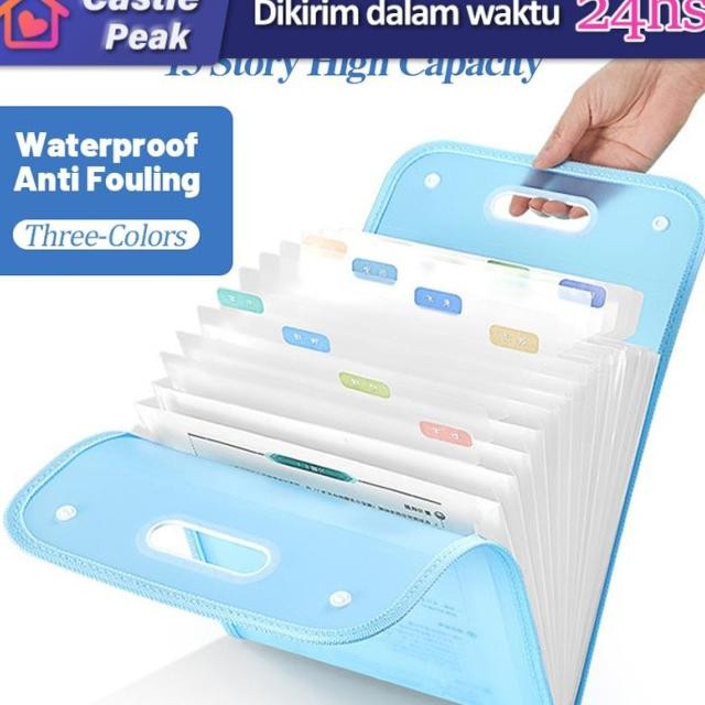 

TAS DOKUMEN FOLDER BAG A4 13SEKAT TAS FILE PLASTIK TRANSPARAN POUCH FILE BAG HANDLE TAS FILE SEKAT MAP TAS DOKUMEN FOLDER