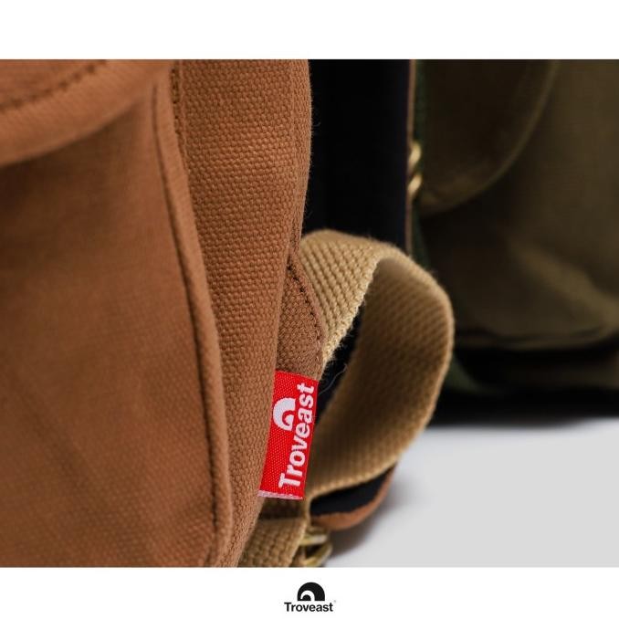 Tas Ransel Canvas Backpack Celcius Series Unisex Free Rain Cover