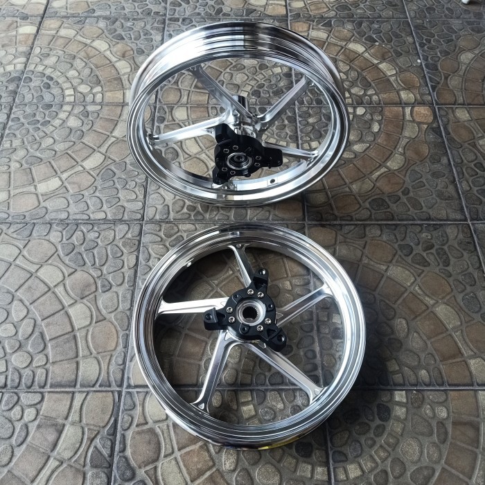 VELG AK55 VND NMAX NEW RING 14-185 215-14 FREE BAUT TUBLES velg nmax new pelek vnd nmax new