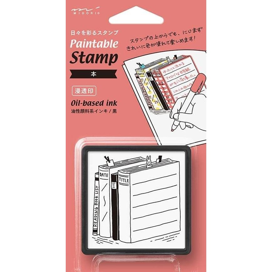 

Midori Stamp Self Ink - Book Pattern - For Notebook And Journal Terbaru