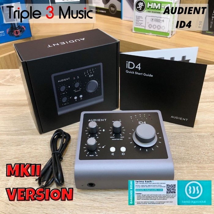Terlaris Audient Id4 Original Garansi Soundcard Recording