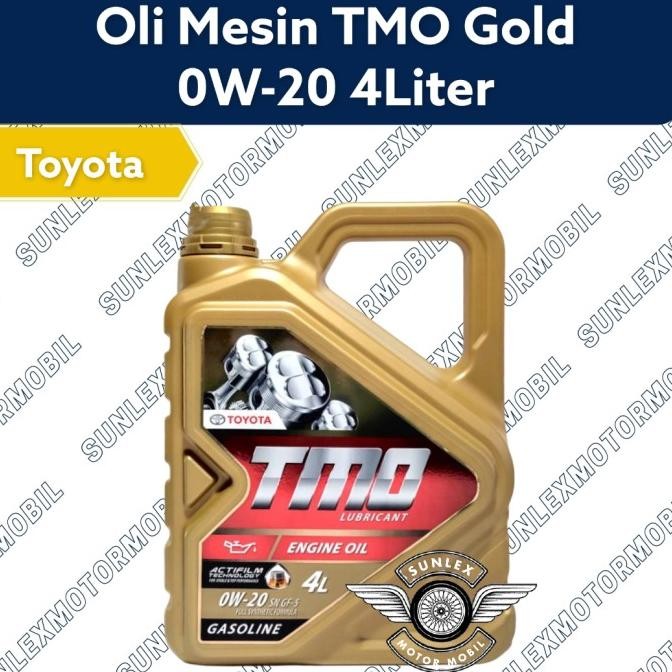 OLI MESIN BENSIN TMO GOLD 0W-20 0W20 4L 4 LITER GALON FULL SYNTHETIC