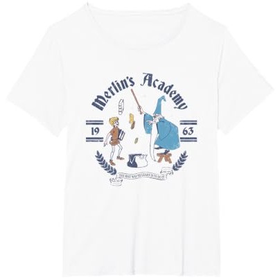 Kaos Vintage Disney The Sword in the Stone Merlin's Academy |vkSisyXW|