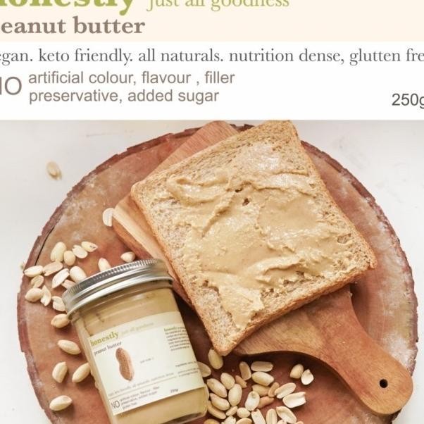 

Honestly Peanut Butter Selai Kacang Unsweetened Natural Vegan Keto