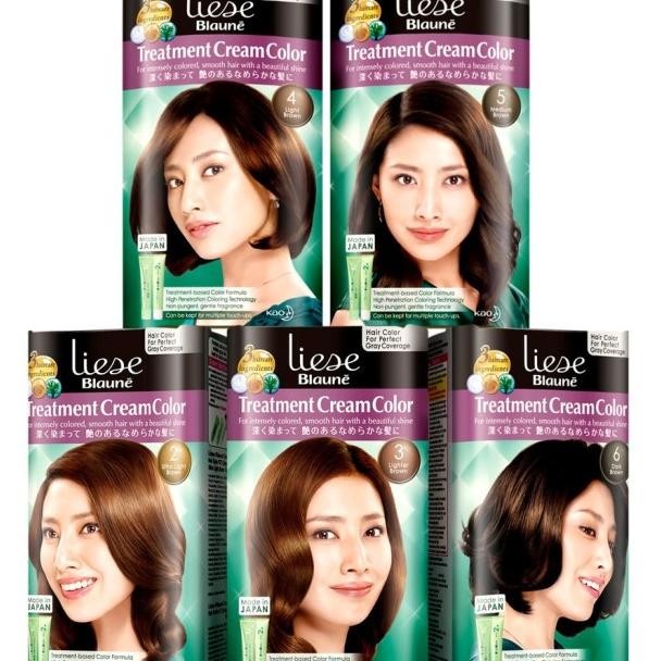 Liese Blaune Treatment Cream Color Cat Rambut Uban