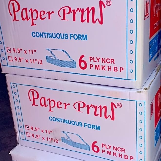 

Kertas Continous Form 6 Ply Bagi 2 Promo