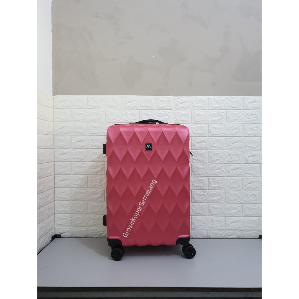 Koper Fiber Tas Travelling Polo Vienna 07 Import 24 Inch - Pink Fanta 05