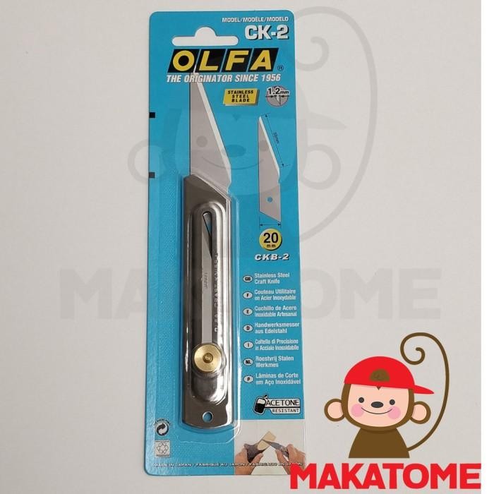 

Olfa Craft Knife Ck-2 Stainless Steel Pisau Cutter Hobby Kayu Japan