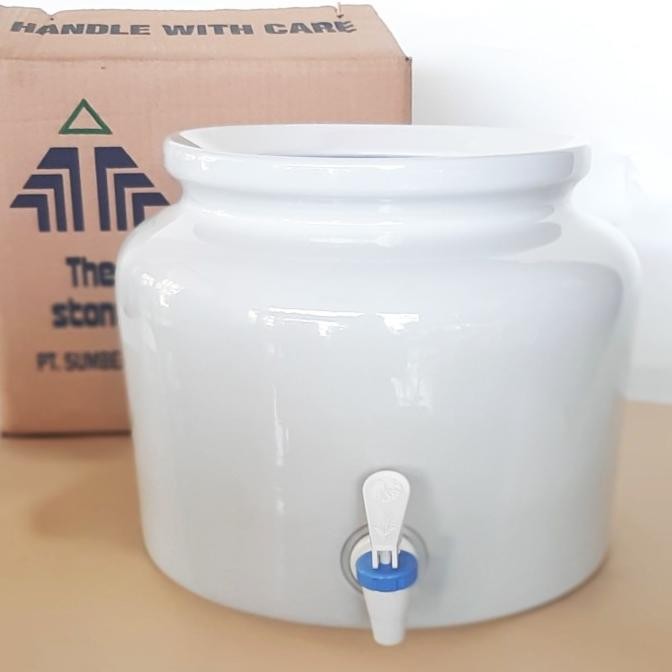 Guci Air/ Guci Galon (Eksklusif- Putih) - Trisensa Original Dan Terpercaya