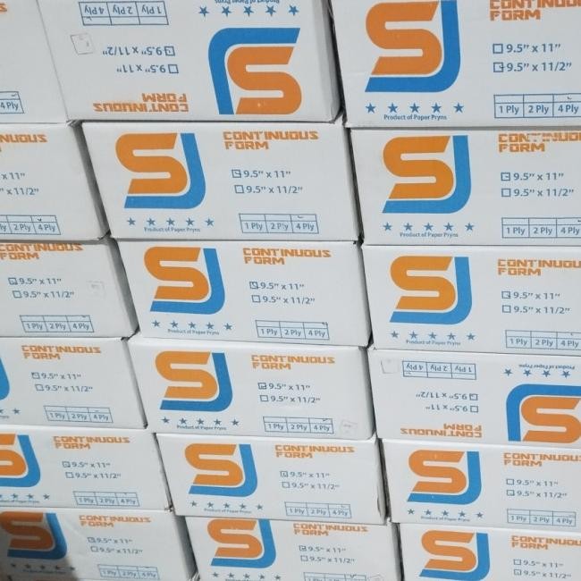 

Kertas Continuous Form 3 Ply Bagi 2 Dan Letter 9.5 X 11 New