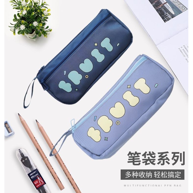 

Kotak Alat Tulis Sekolah Dasar, Kotak Pensil Lapisan Ganda Kapasitas Besar