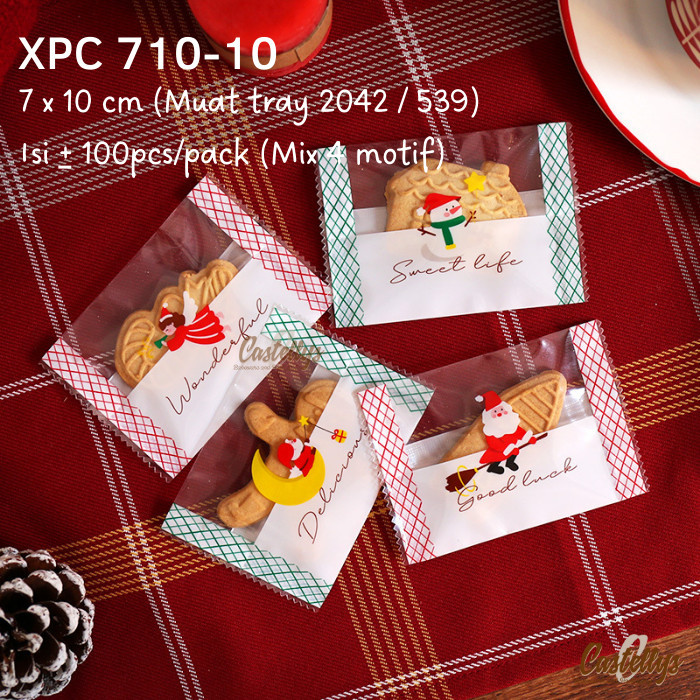 

Plastik Cookies Natal XPC 710-10 Kue Kering Nastar Nougat Christmas