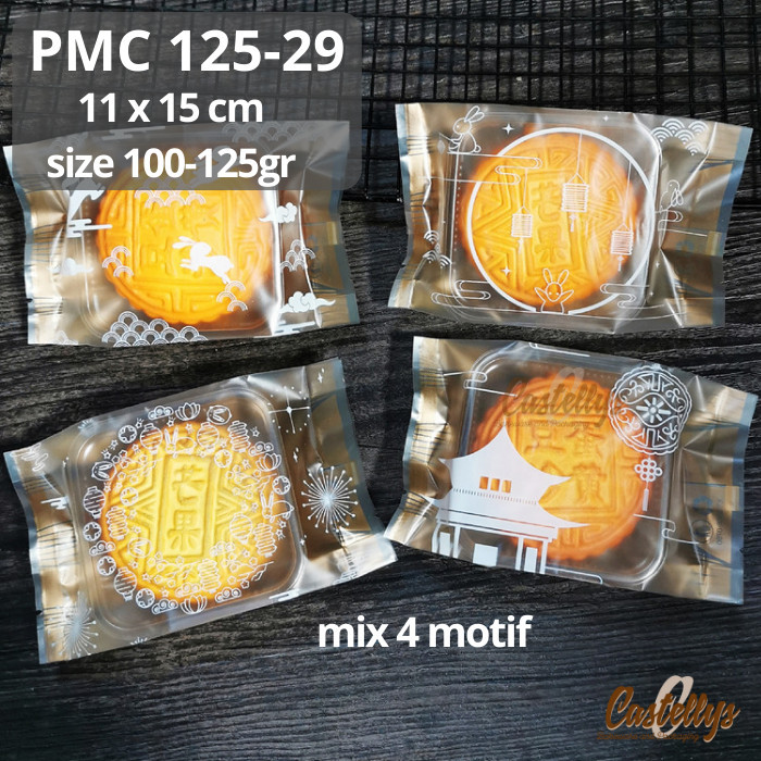 

NEW Plastik Mooncake 100gr - 125gr PMC 125-29 Pia Snowskin Mochi Kue Bulan