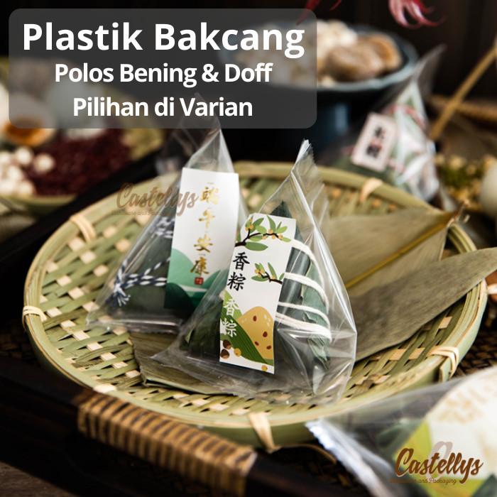 

NEW Plastik Seal Packaging Bakcang Bacang Zongzi Polos Bening & Doff