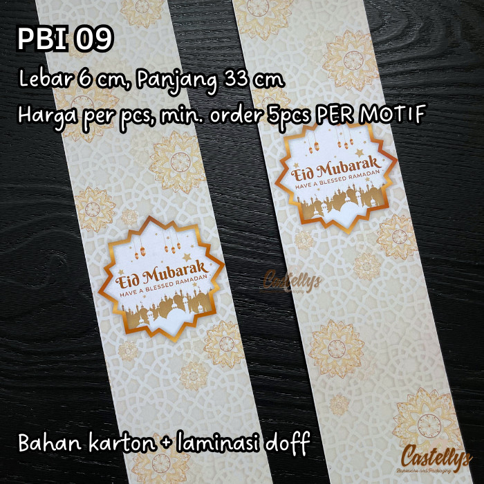 

TERMURAH - Paper Belt Sabuk Kertas PBI Kotak Kue Hampers Idul Fitri Lebaran Eid
