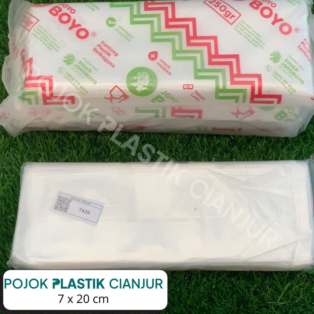 Plastik PE / Plastik Es Batu / Plastik Santan 7X20 cm JOYO BOYO Plastik Kiloan