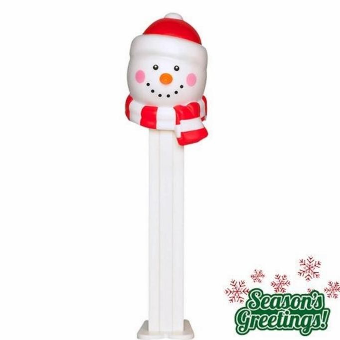 

PEZ Candy Christmas - Snowman with Scarf