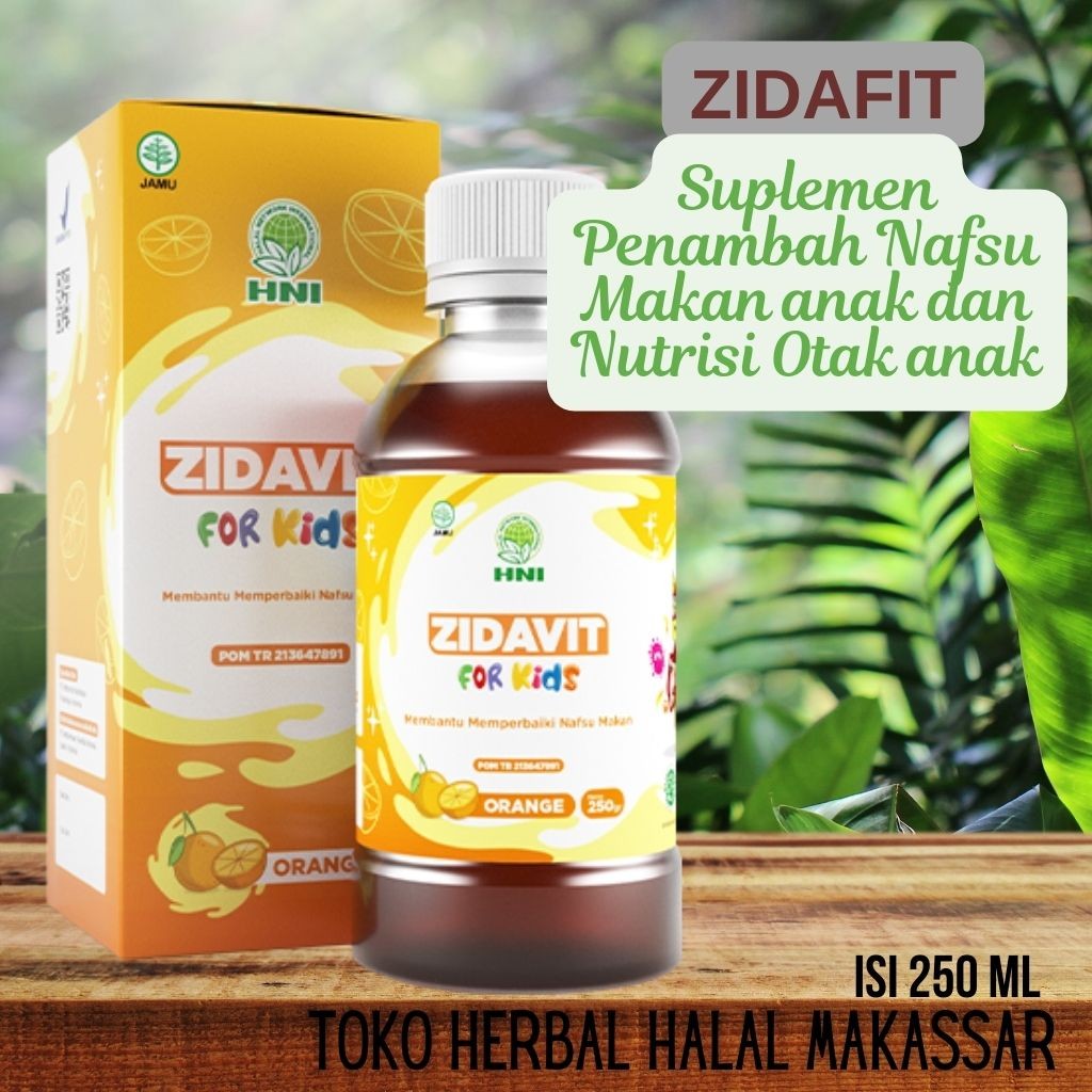 

Zidafit HNI HPAI isi 250 ml Madu plus ektrak ikan zidat untuk menambah nutrisi dan nafsu makan anak