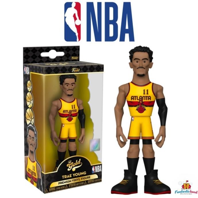 Funko Gold NBA Basketball Atlanta Hawks - Trae Young Alternate Jersey