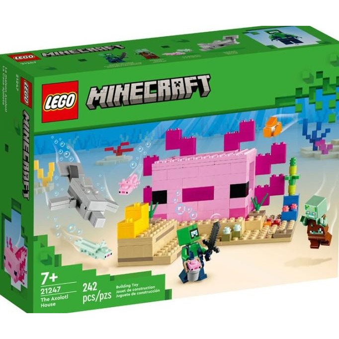 LEGO Minecraft 21247 The Axolotl House Original Segel