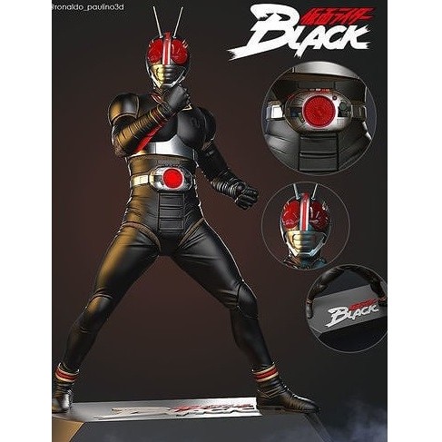 Kamen rider black resin kit statue