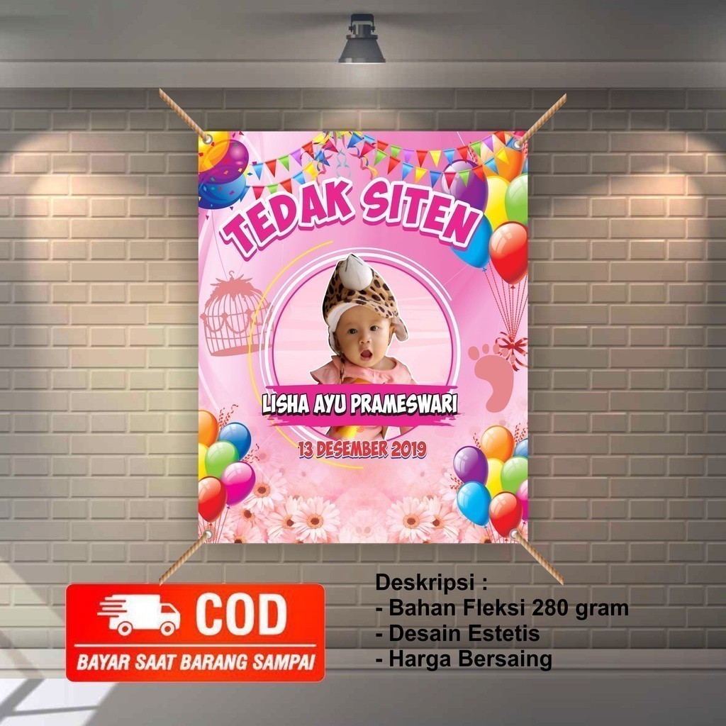 AMBIL HARGA PROMO  Bisa COD Chek Dulu Free Request Spanduk / Banner / MMT / Invitation / Backdrop  t