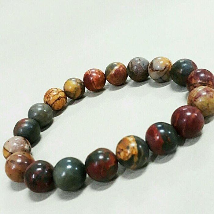 Azzatun - Gelang Picasso Jasper - 10Mm