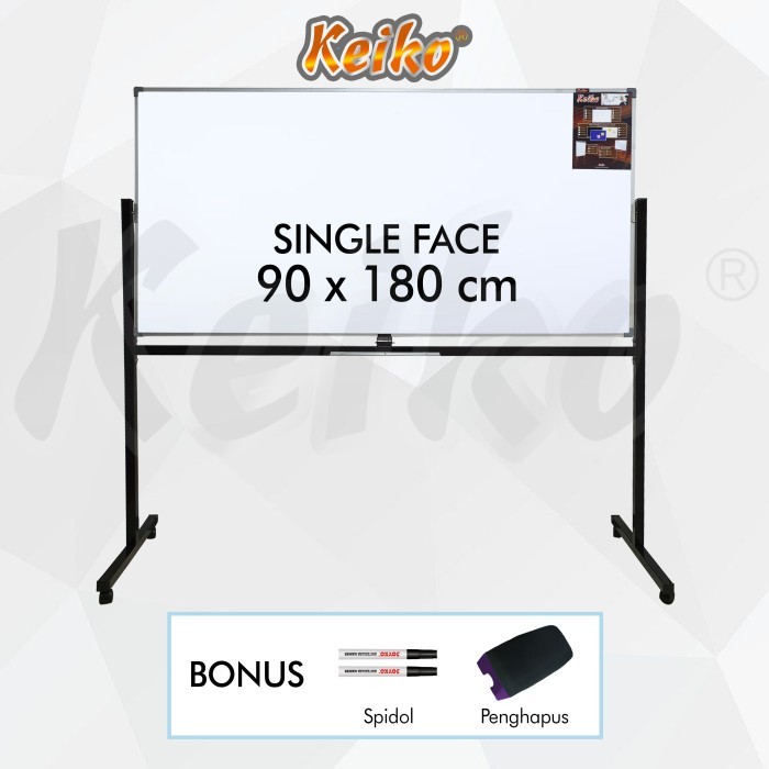 

Papan Tulis Whiteboard Standing Single Face Keiko 90 x 180 cm