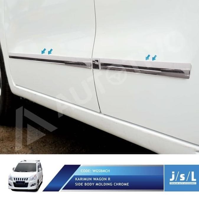 side body molding list body samping pintu mobil suzuki karimun wagon r