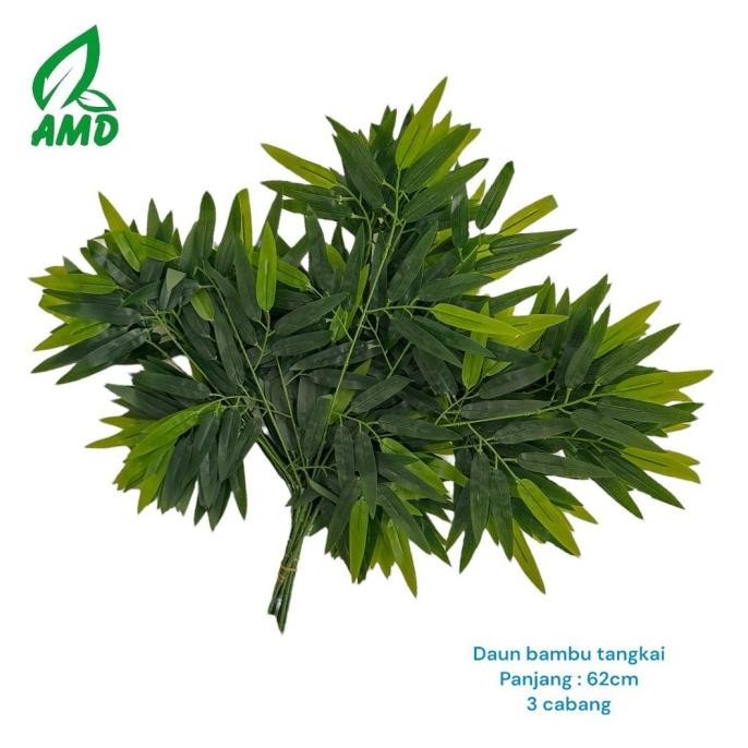 yang dicari] Daun Bambu Tangkai Sintetis Artificial Premium Ekonomis