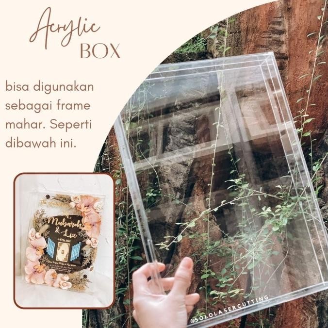 25X30 25X35 30X40 BINGKAI BOX FULL ACRYLIC AKRILIK PIGURA MAHAR FRAME AUL