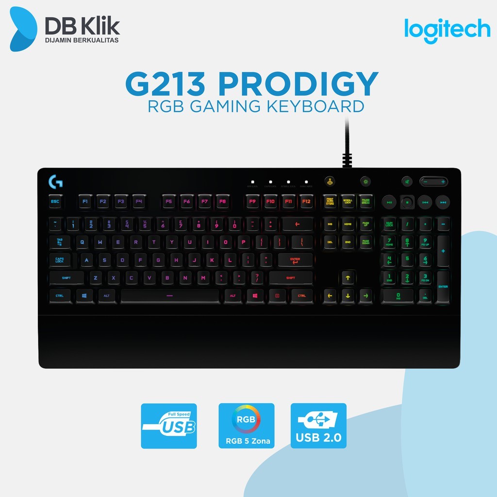 Logitech G213 Prodigy Rgb Gaming Keyboard