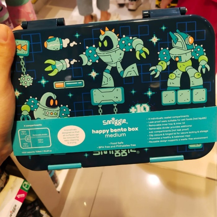 Produk Ready Tempat Bekal Smiggle Anak Laki Laki Smiggle Bento Lunch Box Medium
