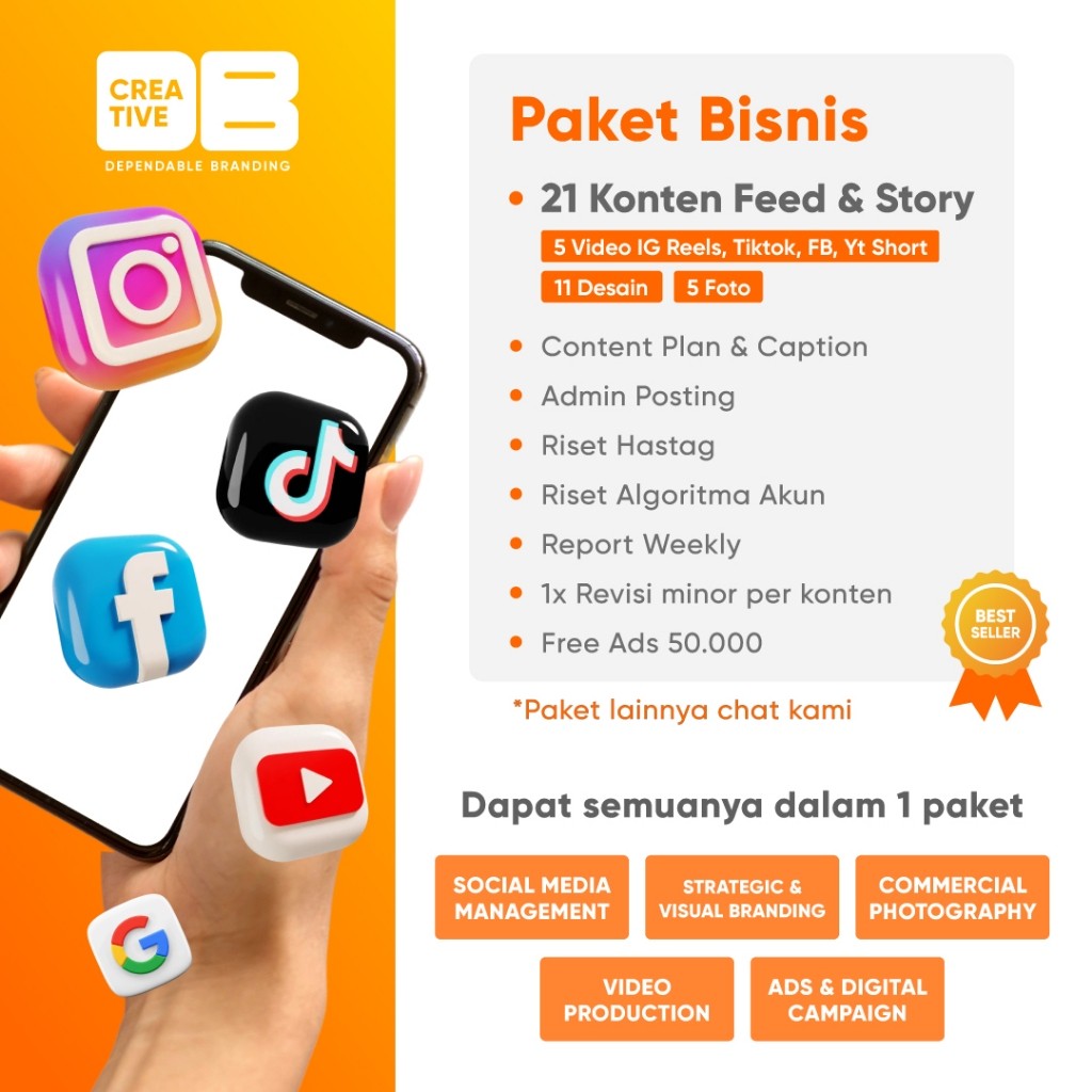 Jasa Kelola Sosial Media Profesional | Instagram | Tiktok | Facebook | Youtube