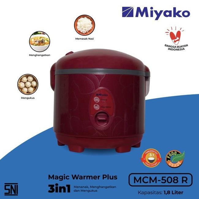 ] MAGIC COM MIYAKO MCM508R RICE COOKER NASI MCM 508 R 1.8 LITER