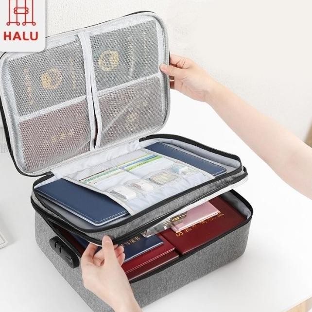 

READY !!! HALU TAS DOKUMEN STORAGE BOX ANTI AIR TEMPAT PENYIMPANAN FILE HDK307 MURAH