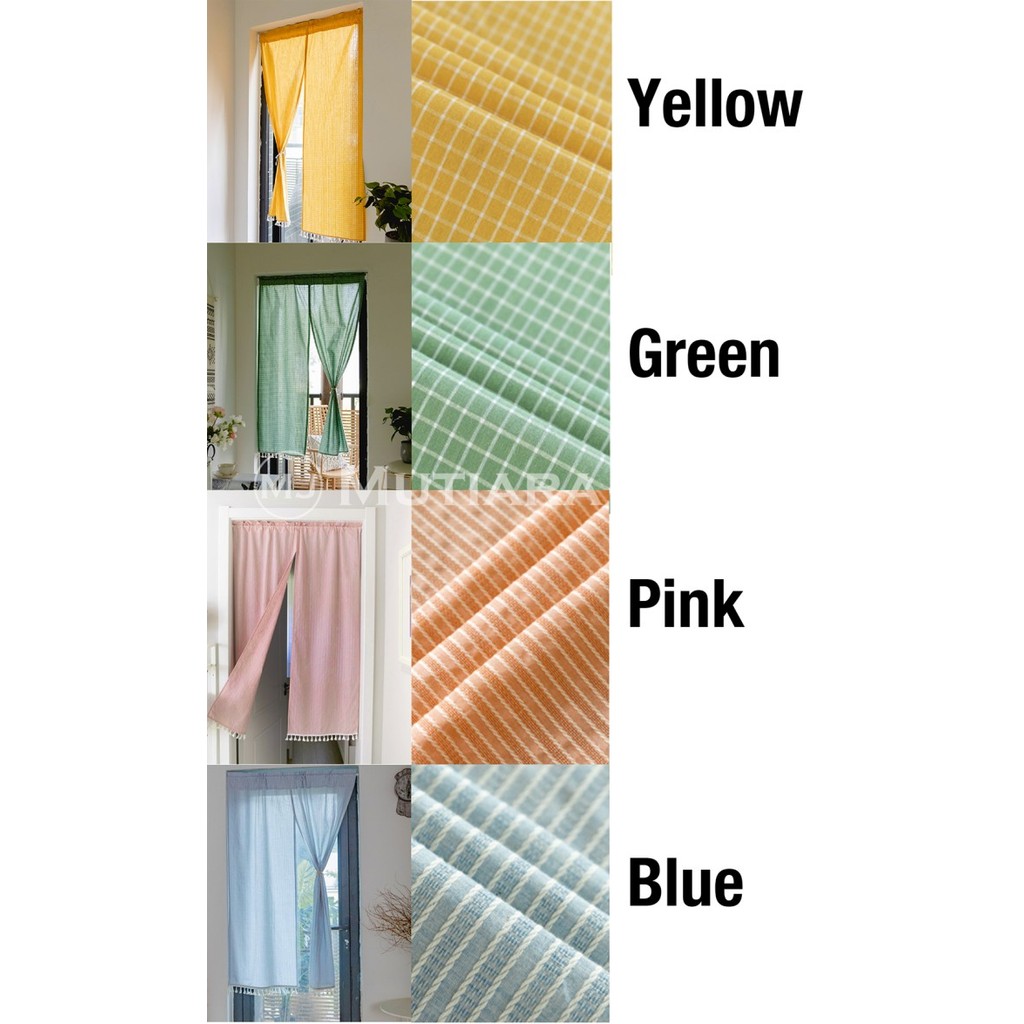 PLATO Tirai Pintu Sekat Pembatas Ruangan Gorden Hordeng Kamar Dapur