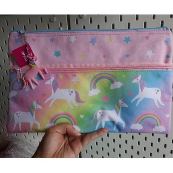 

POUCH/TEMPAT DOKUMEN/BAG SEKOLAH/TEMPAT PENSIL/UNICORN /TEMPAT PENSIL
