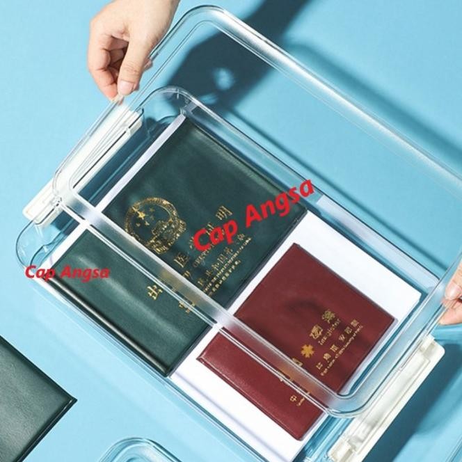 

TERLARIS KOTAK PENYIMPANAN DOKUMEN HARDCASE STORAGE PLASTIC TRAY HOLDER TRANSPARENT CLEAR BAG DOCUMENT ORGANIZER MURAH