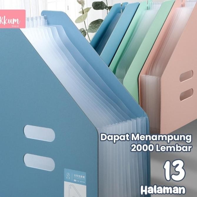 

STOCK BANYAK BAHAN TEBAL STANDING FILE A4/ FILE FOLDER DOCUMENT BAG/ TAS DOKUMEN FILE 13 SEKAT