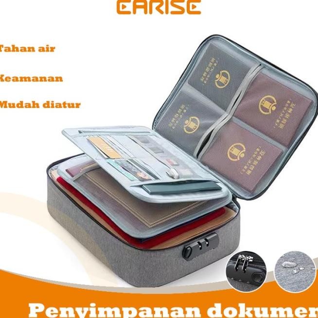 

EARISE TAS DOKUMEN TAS TRAVEL DOKUMEN DOCUMENT STORAGE BOX DENGAN PASSWORD