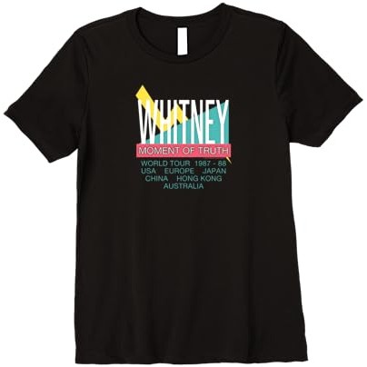 Kaos Premium Whitney Houston Moment of Truth World Tour 1987-1988 |aSC6MuJz|