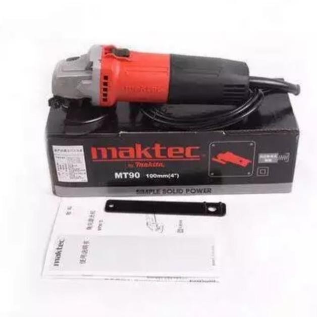 Mesin Gerinda Tangan / Hand Grinder Maktec Mt90 100Mm (4) By Makita Original Dan Terpercaya